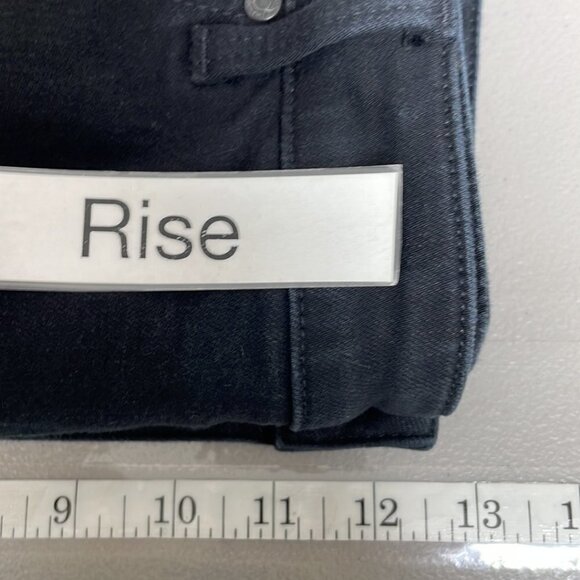 Talbots Jeans Straight Leg Black Faded Denim Size 16 - Picture 8 of 9